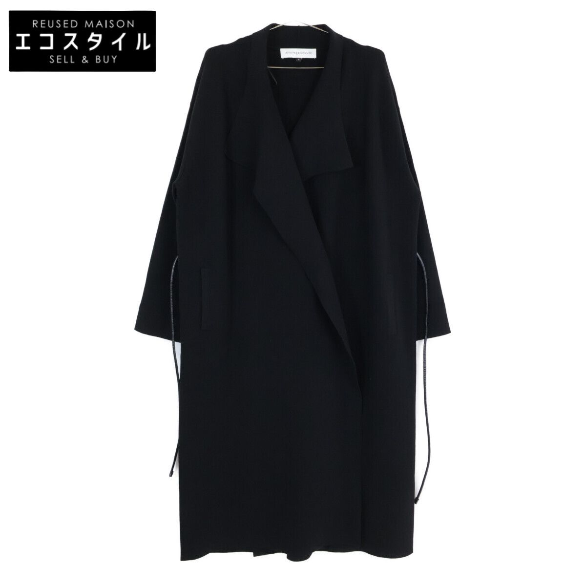 Adolfo Dominguez アドルフォドミンゲス 8445574284227 ﾌﾞﾗｯｸ ﾛﾝｸﾞｺｰﾄ