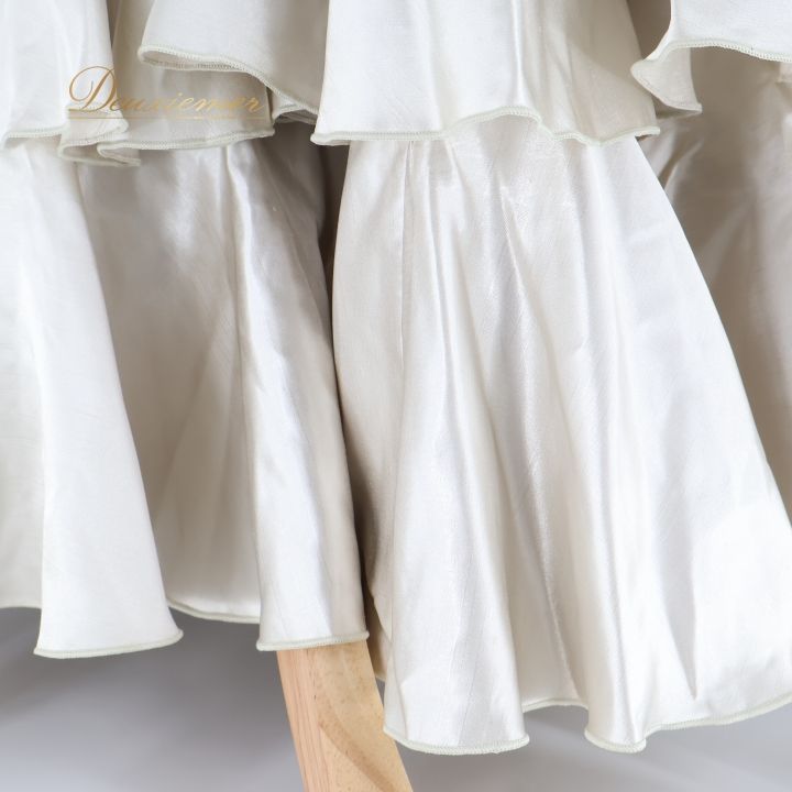 フラメンコ 衣装 ワンピース ドレス 無地 ボランテ フリル 綺麗