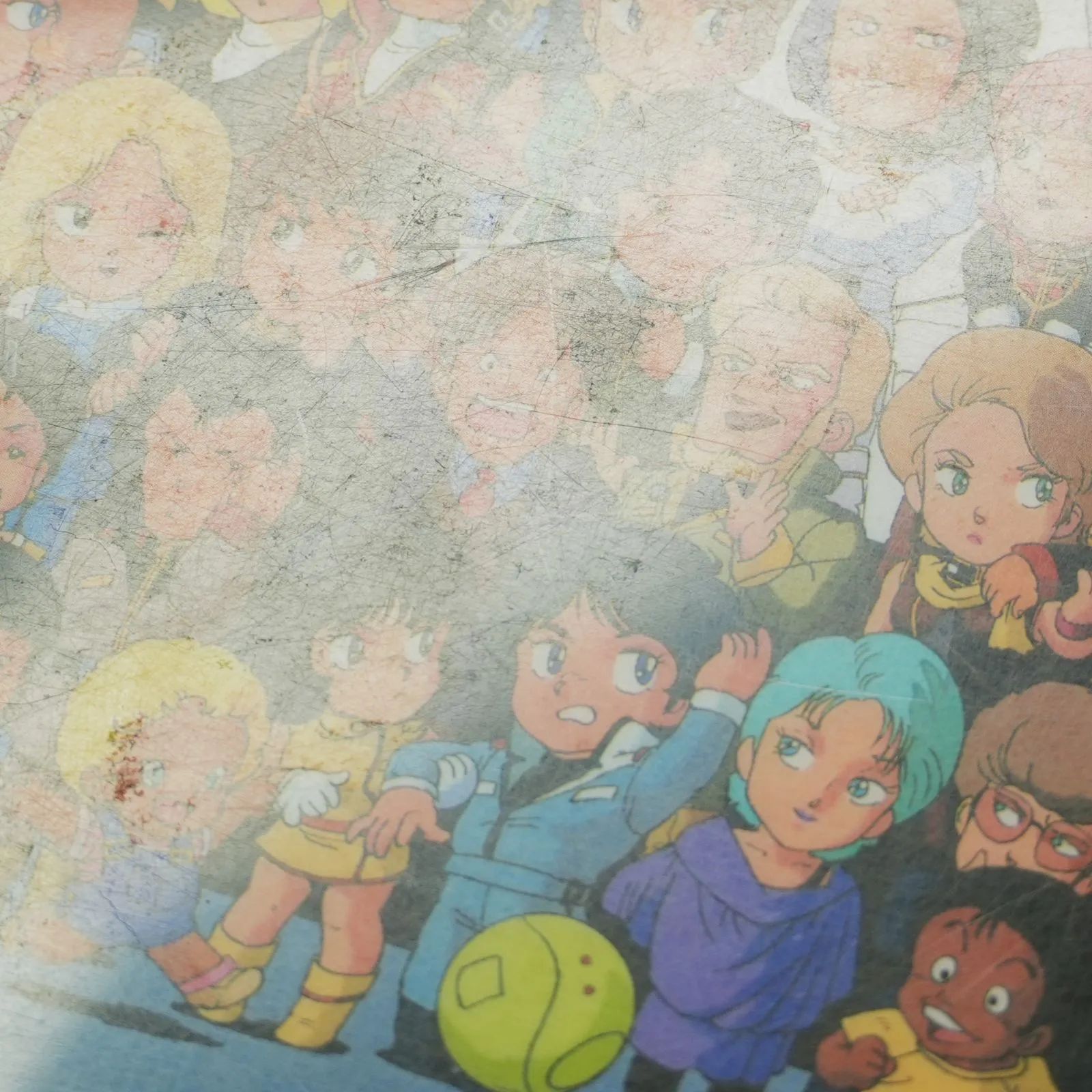 IM] ジャンク 当時物 サンライズ ロボットアニメ下敷き 絵はがき