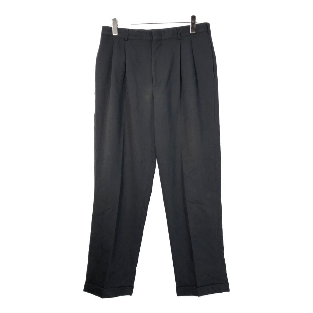 90年代 PERRY ELLIS ペリー エリス 2タック スラックスパンツ ブラック