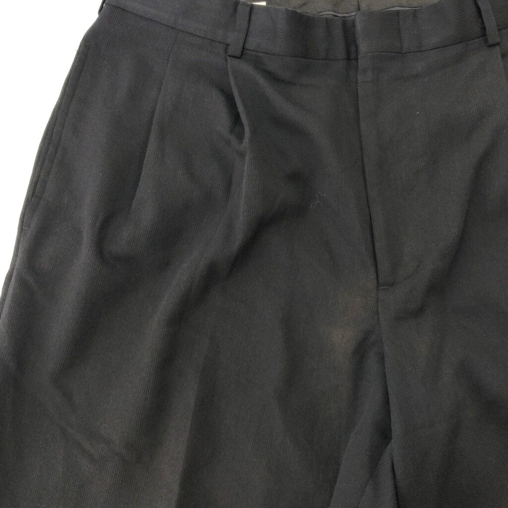 90年代 PERRY ELLIS ペリー エリス 2タック スラックスパンツ ブラック