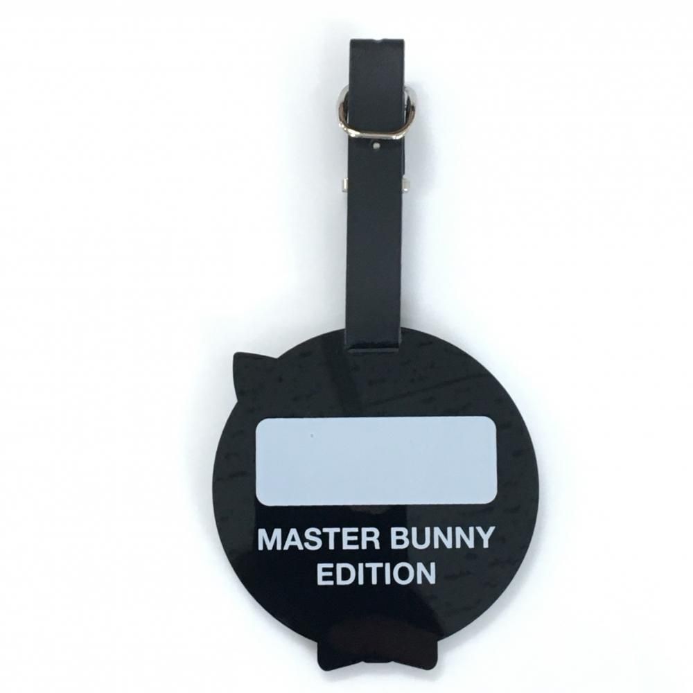 マスターバニー レディース ゴルフ タグ付き 超美品】マスターバニー ネームタグ 黒×白 ウサギ ゴルフ MASTER BUNNY