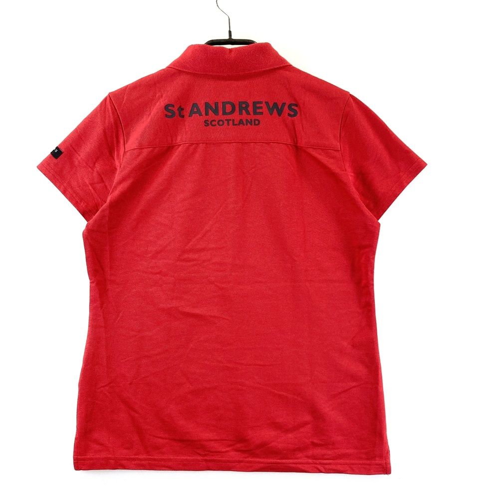 サイズ：S ST ANDREWS セントアンドリュース 半袖ポロシャツ レッド系