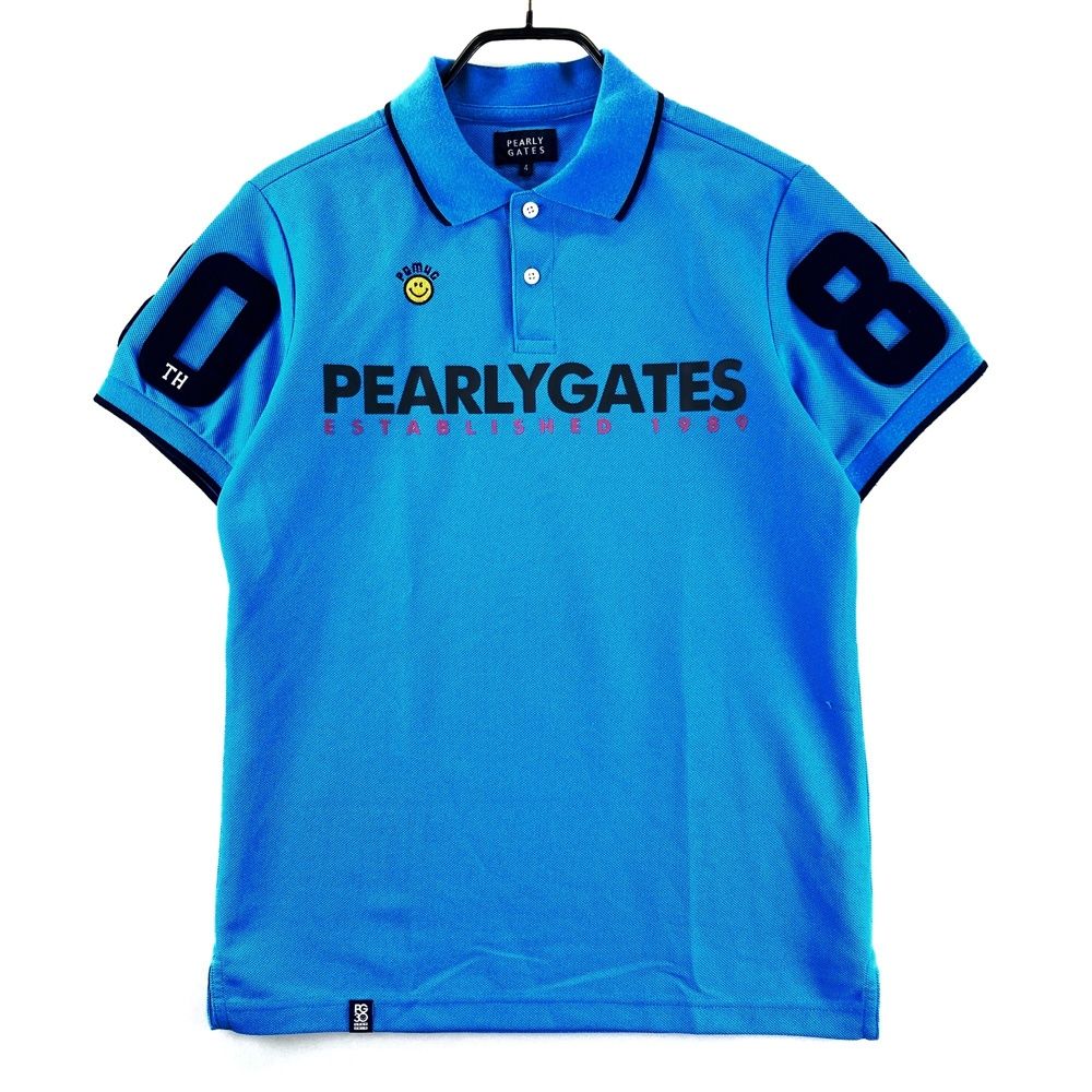 サイズ：4 PEARLY GATES パーリーゲイツ 30周年 半袖ポロシャツ ニコ