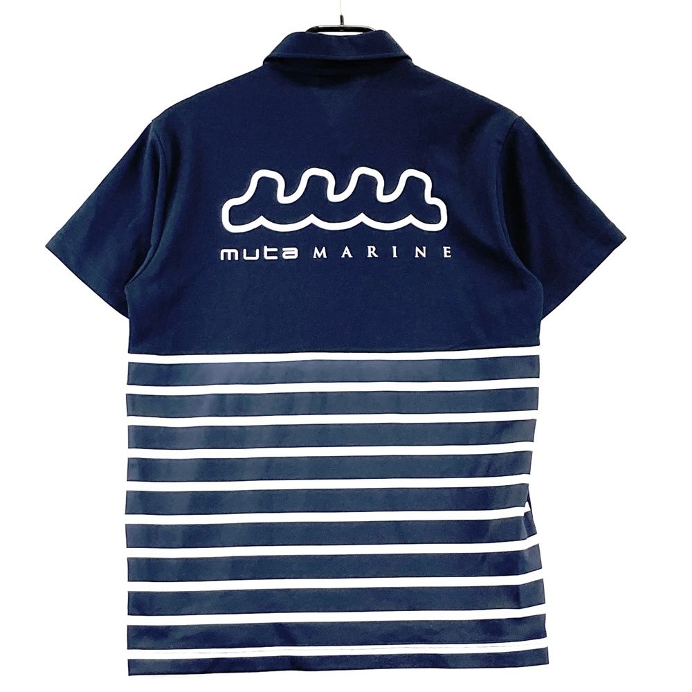 サイズ：M MUTA MARINE ムータマリン 半袖ポロシャツ ボタンダウン