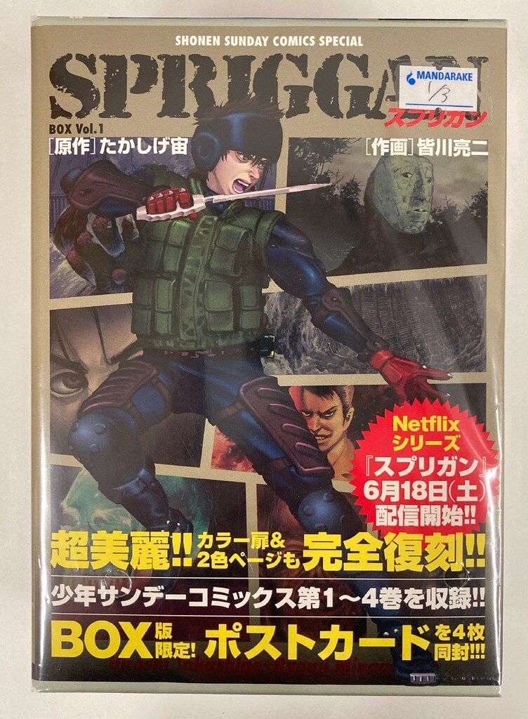 小学館 少年サンデーコミックススペシャル 皆川亮二 スプリガン BOX 全