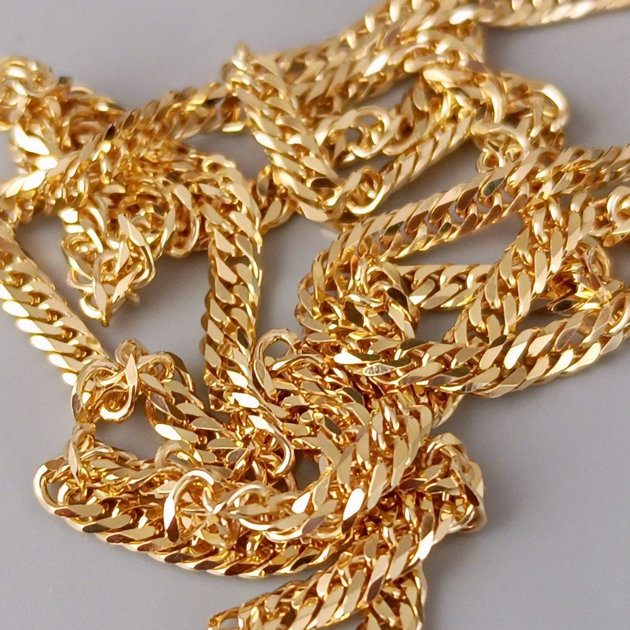 18金 K18 男女兼用 造幣局 6面ダブル喜平ネックレス 10.38g 45.5