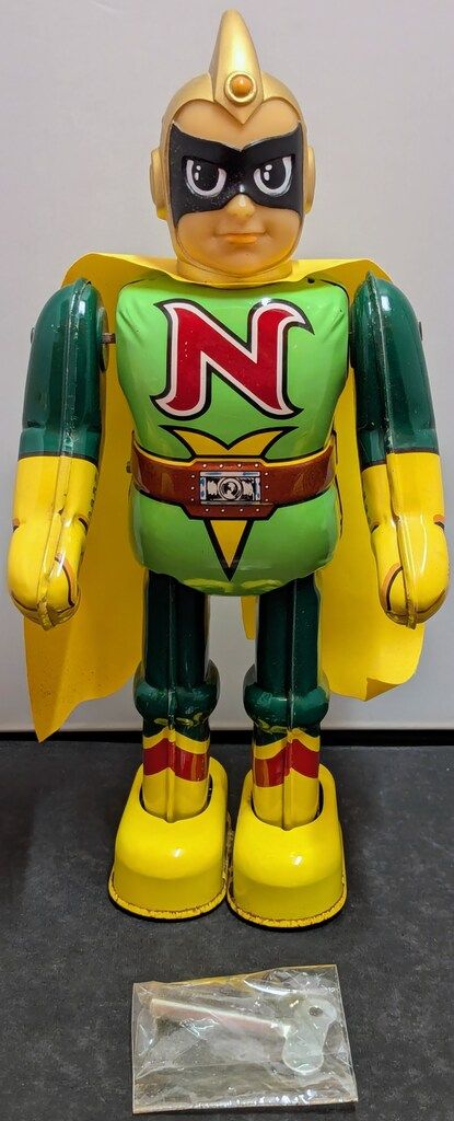 ビリケン商会 ゼンマイ歩行ブリキ ナショナルキッド 230mm - メルカリ