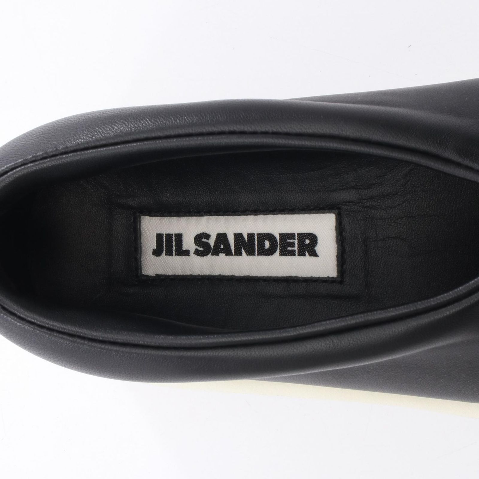 ジルサンダー JIL SANDER スリッポン ブラック レザー スリッポン
