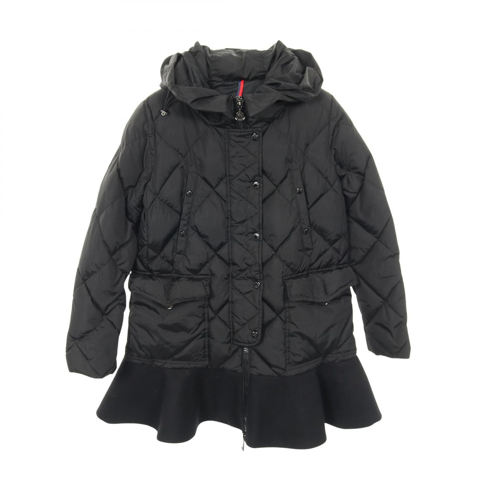 【美品】MONCLER VAULOGETTE ダウンコート ブラック モンクレール MONCLER ダウンジャケット VAULOGETTE ナイロン ダウン