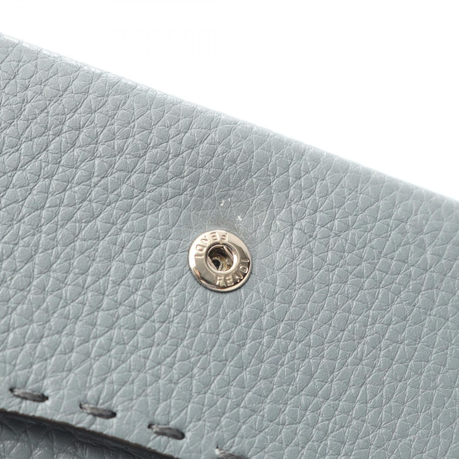 フェンディ FENDI カードケース セレリア 8M0217 ブルーグレー レザー