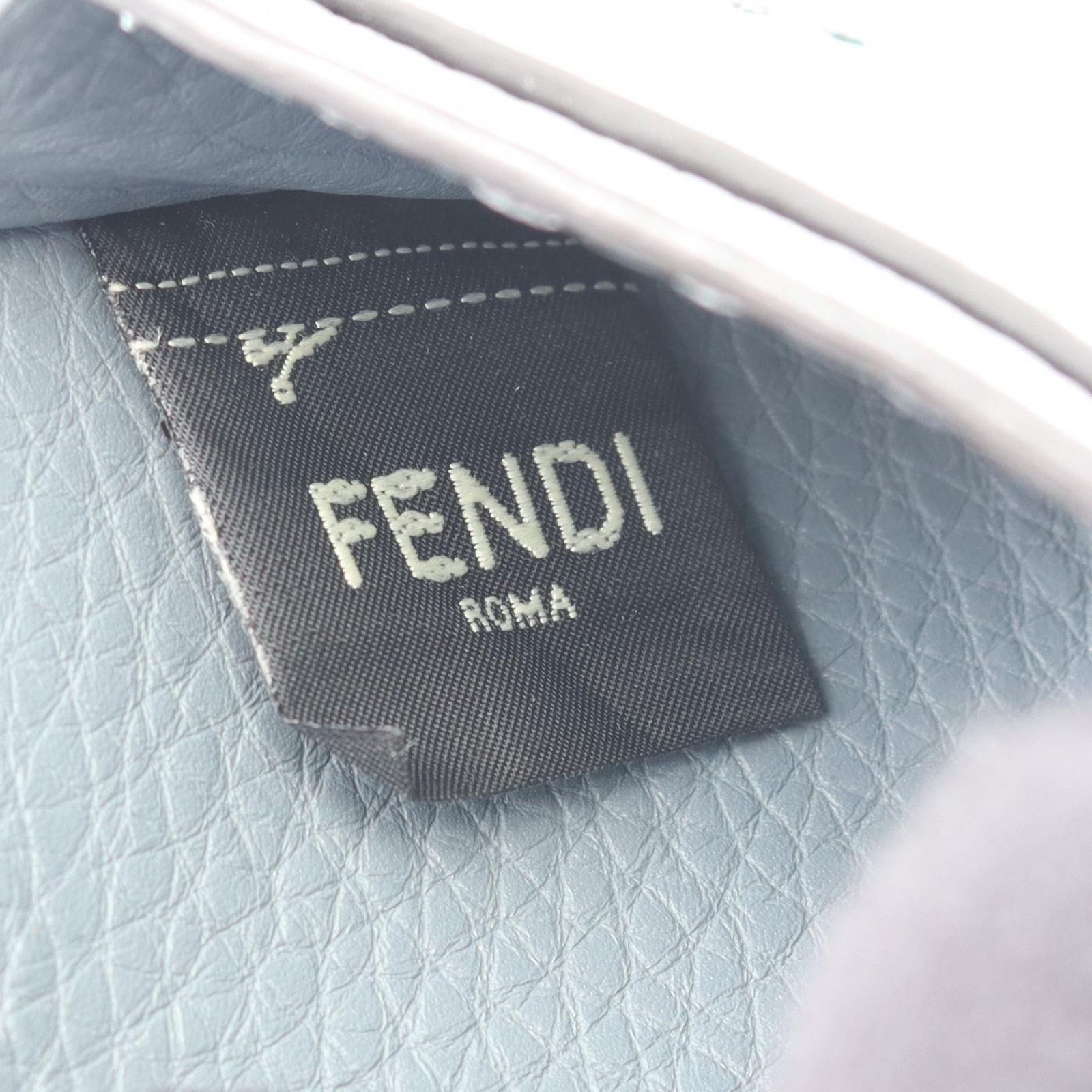 フェンディ FENDI カードケース セレリア 8M0217 ブルーグレー レザー