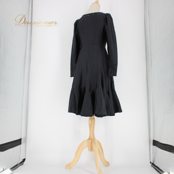 【美品 日本製 社交ダンス衣装】ブラック CHACOTT ワンピース ドレス 黒 社交ダンス 衣装 スタンダード ラテン ドレス ワンピース レッスン