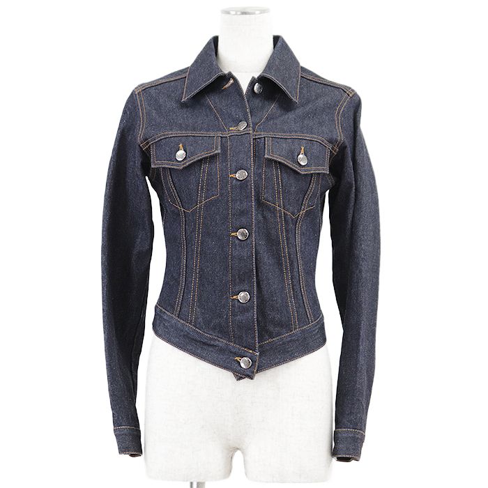 SALE【美品】GUCCI グッチ デニムジャケット シグネチャー ロゴ メタル