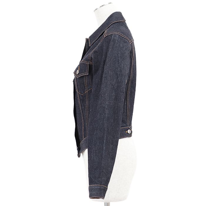 SALE【美品】GUCCI グッチ デニムジャケット シグネチャー ロゴ メタル
