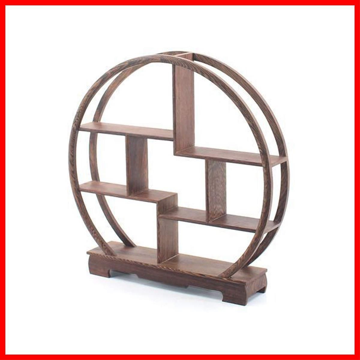 最短発送】モダン 和風 木製 アンティーク 花台 ディスプレイ 棚 台