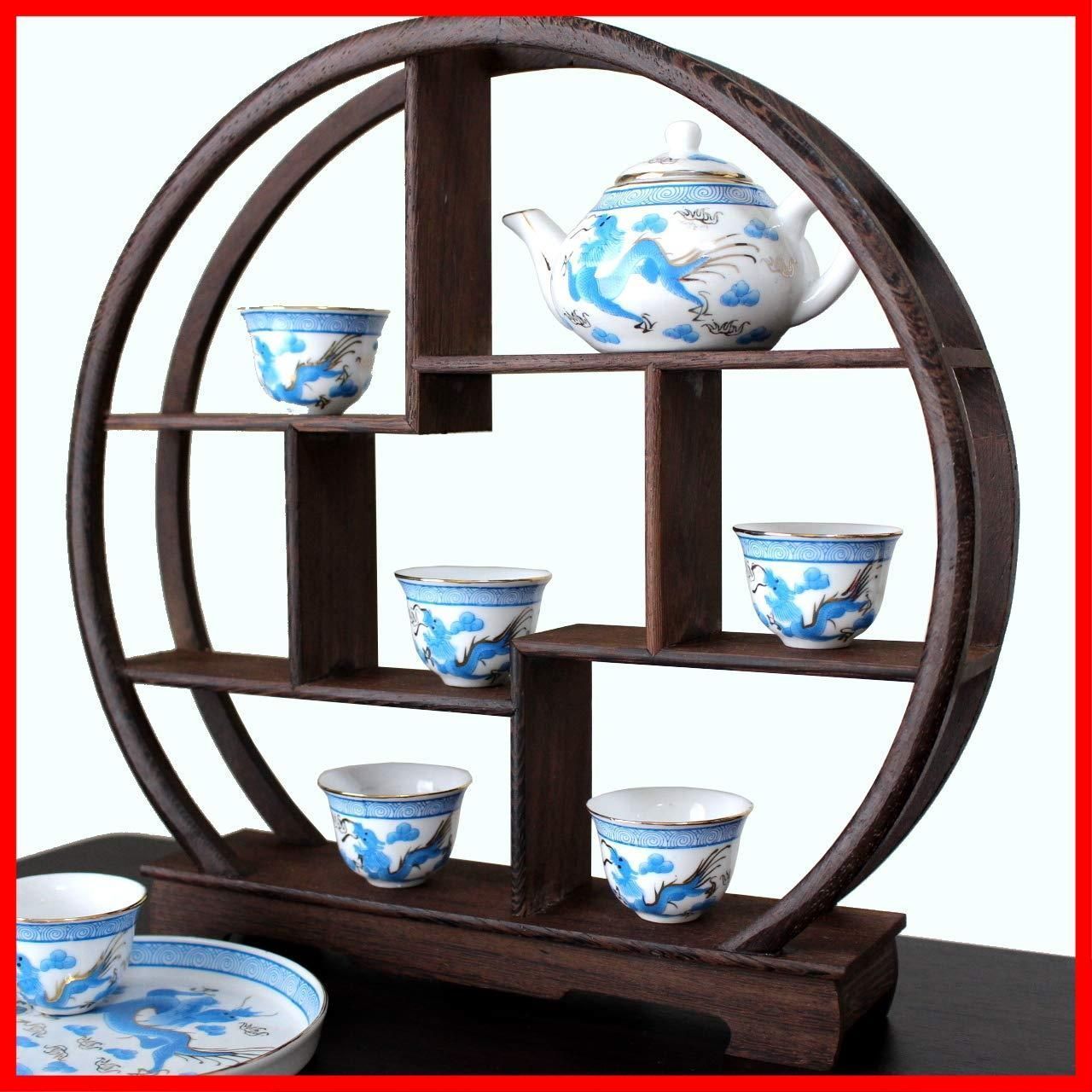 最短発送】モダン 和風 木製 アンティーク 花台 ディスプレイ 棚 台