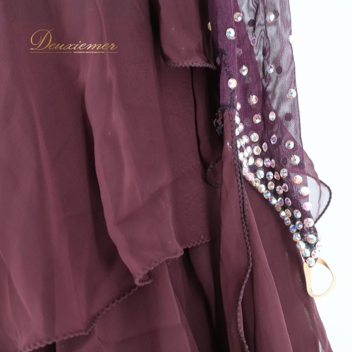 社交ダンス 衣装 白樺ドレス スタンダードドレス ワンピース ドレス