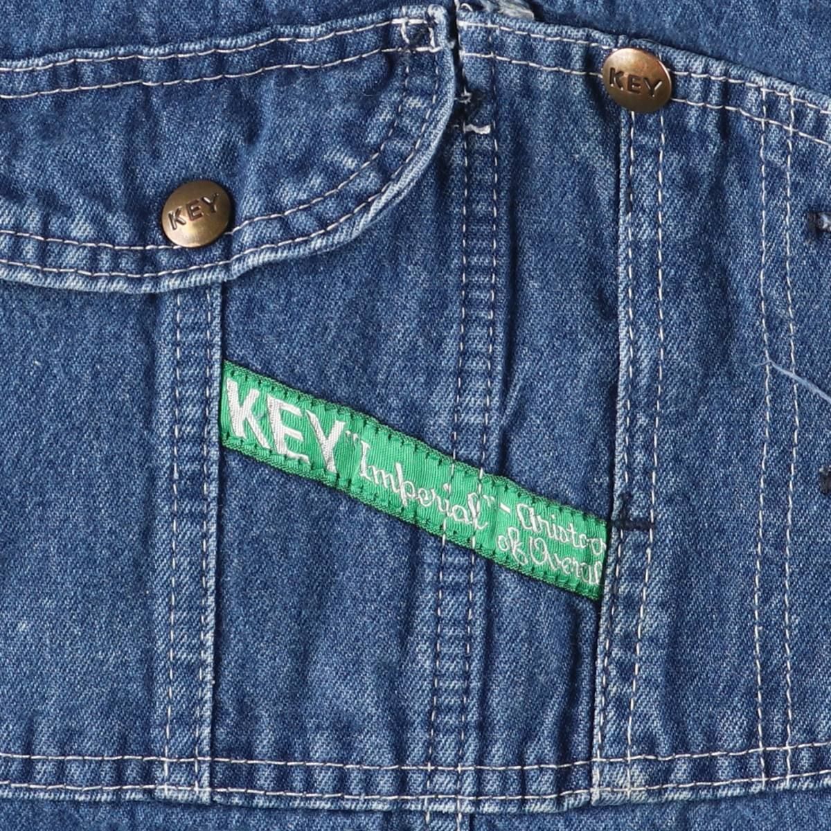 古着 ~90年代 キー Key デニムオーバーオール メンズw34相当