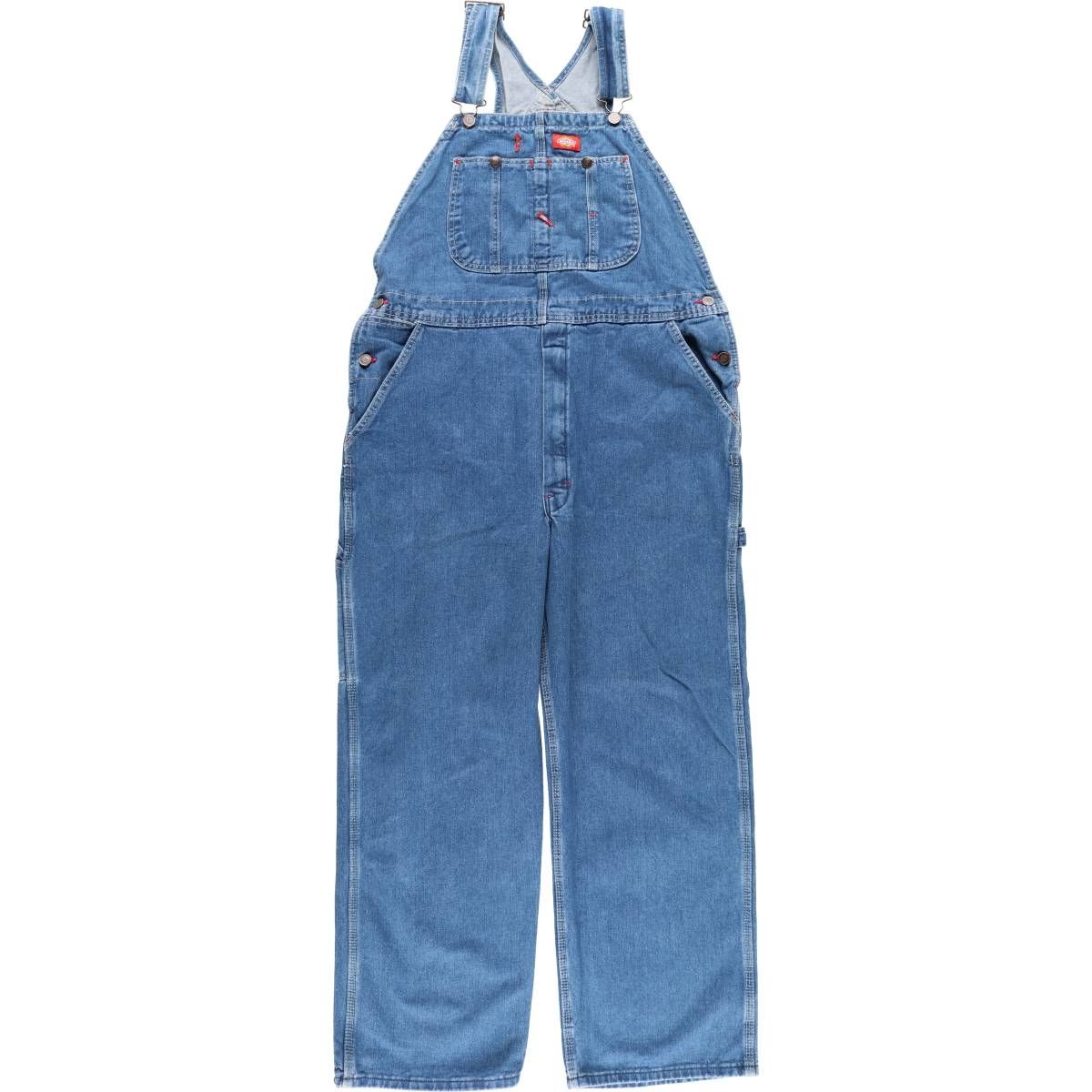 古着 ディッキーズ Dickies デニムオーバーオール メンズw39相当