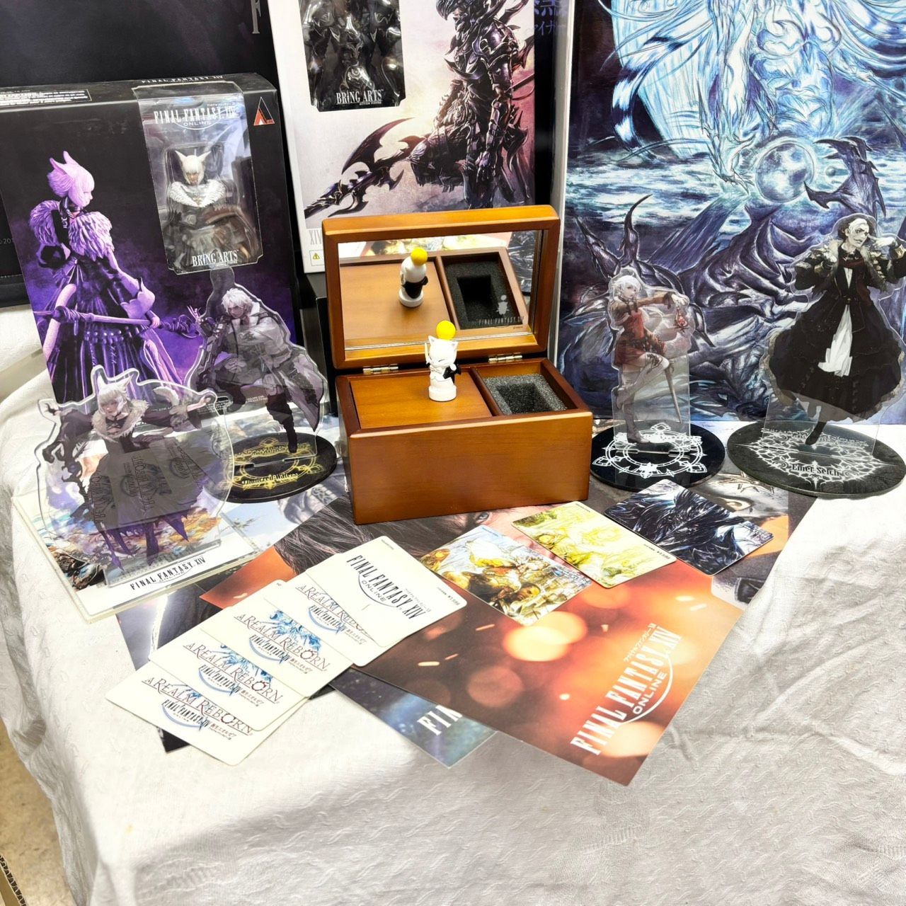 267 ファイナルファンタジーXIV グッズ大量まとめ エメトセルク ヴィエラ族 暗黒騎士 BRING ARTS エオルゼアカフェ 漆黒のヴィランズ フィギュア アクスタ