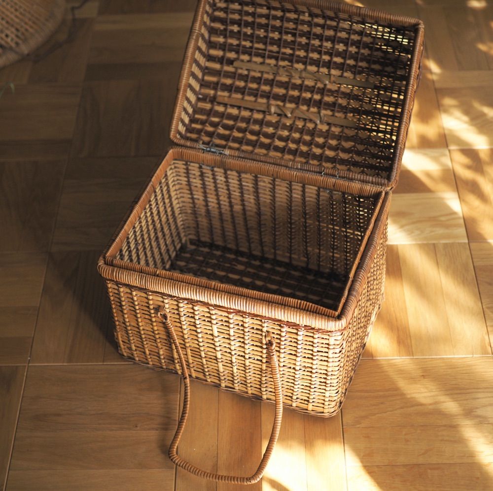 古いピクニックバスケット/ Sweden・北欧・北欧ヴィンテージ