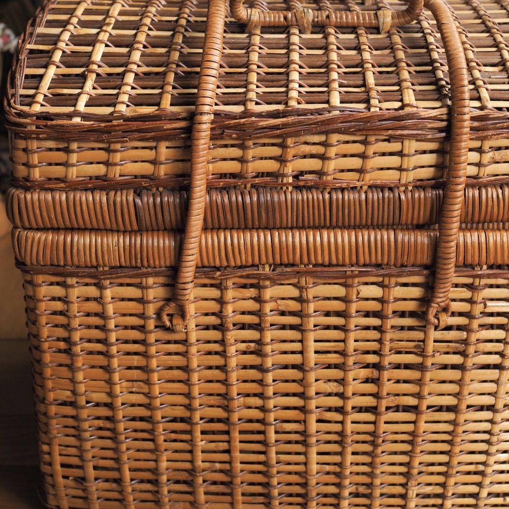 古いピクニックバスケット/ Sweden・北欧・北欧ヴィンテージ