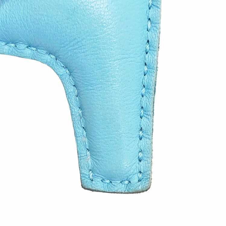 HERMES エルメス ロデオチャームPM バッグチャーム セレステ
