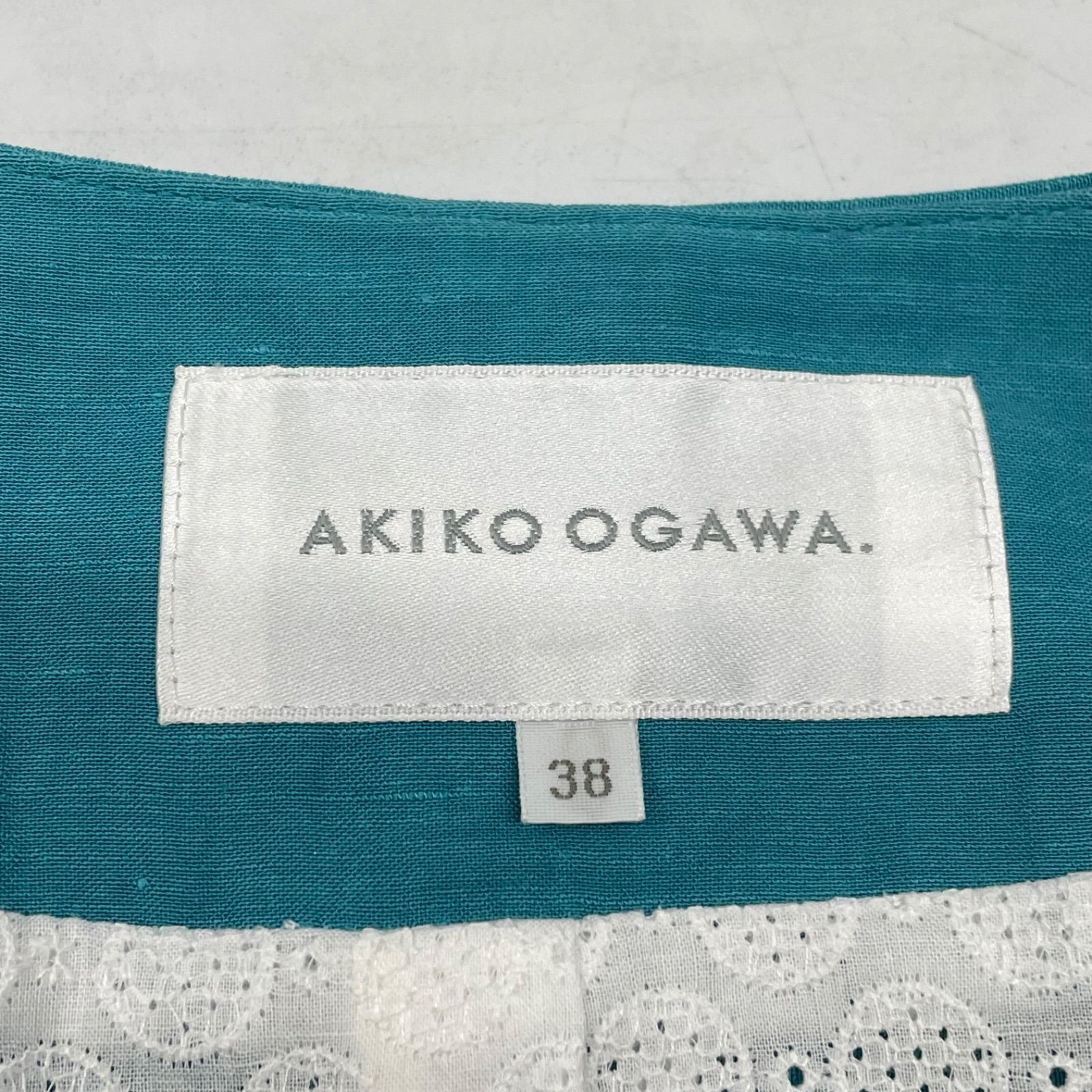 新品 未使用 タグ付き AKIKO OGAWA アキコオガワ ノーカラー タイト