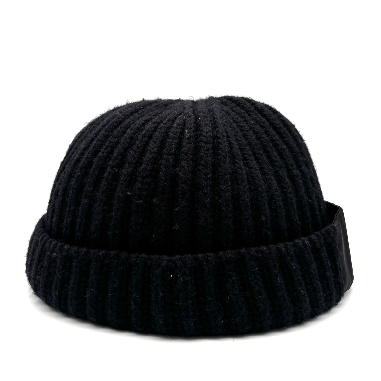 美品・近年モデル PRADA プラダ ニット帽 UMD446 三角ロゴ RFIDモデル