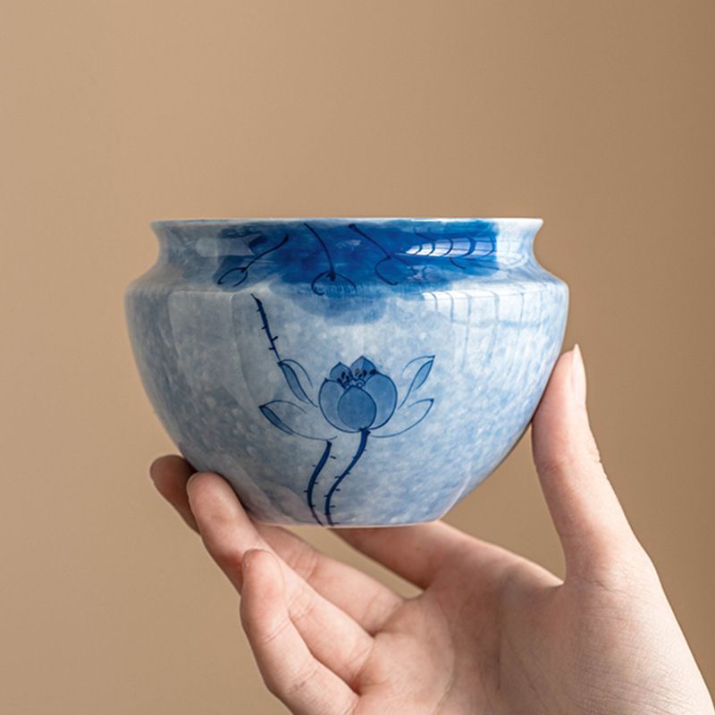 新品未使用 手作り桜花建水 茶洗い 陶器製お茶道具アクセサリー 茶盂