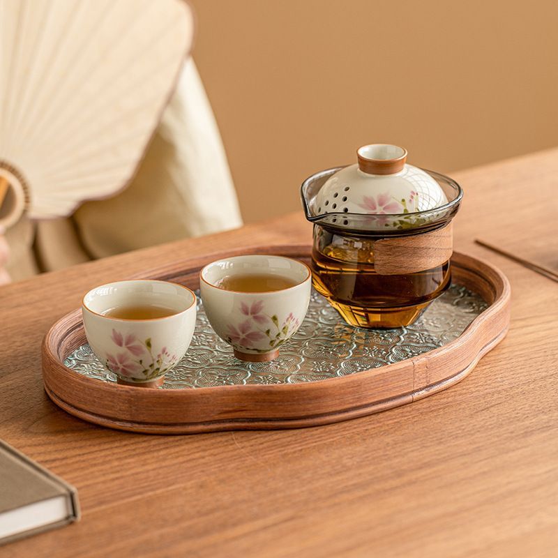 新品未使用 手作り 菊 徳化 陶磁器 茶道具 セット 高級 家庭用 功夫 