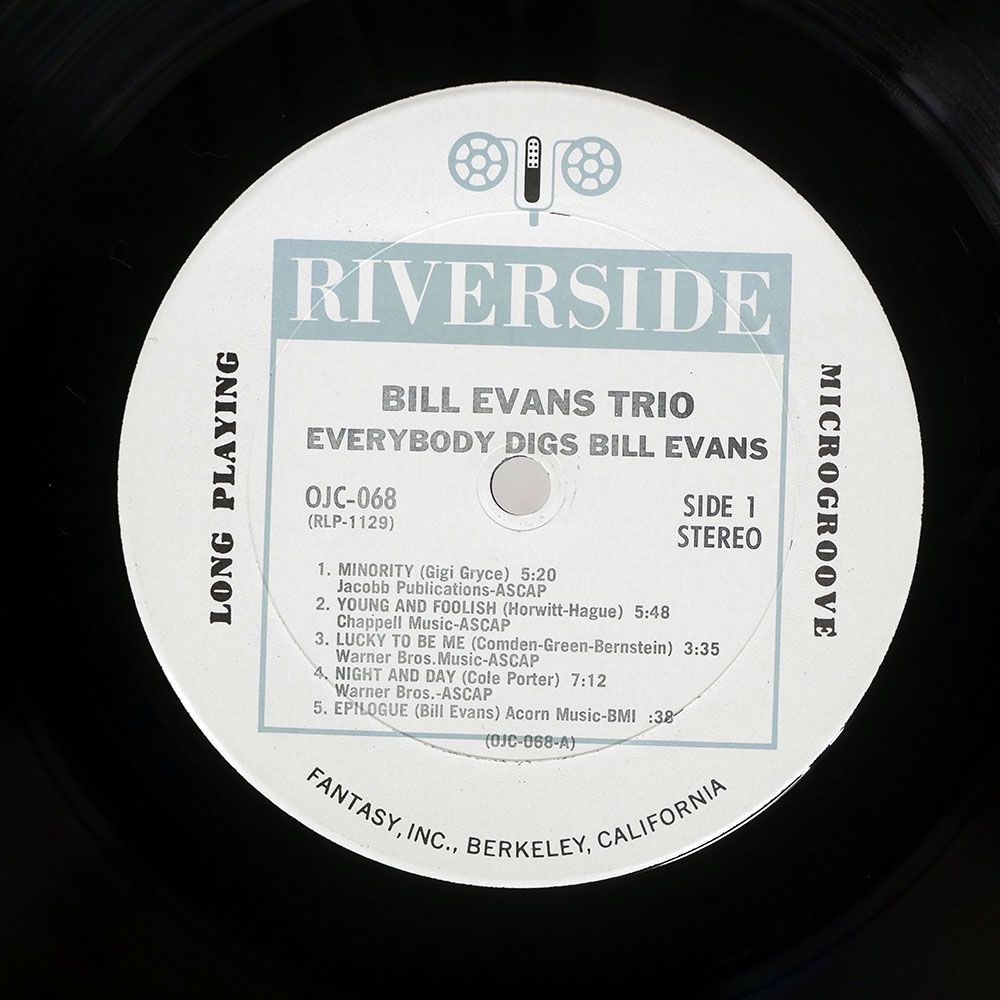 US盤 BILL EVANS/EVERYBODY DIGS/RIVERSIDE OJC068 LP - メルカリ