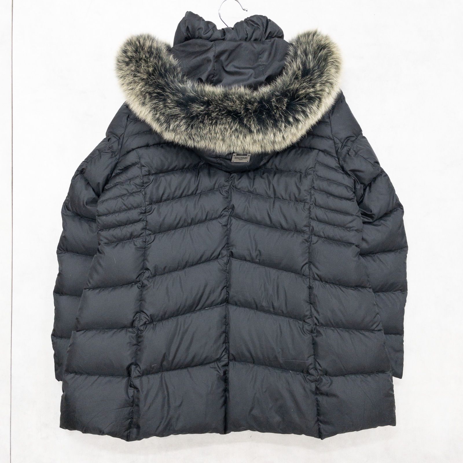 BALMAIN バルマン ダウンジャケット コート フード フォックスファー