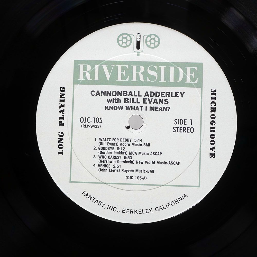 US盤 CANNONBALL ADDERLEY/KNOW WHAT I MEAN/ORIGINAL JAZZ CLASSICS