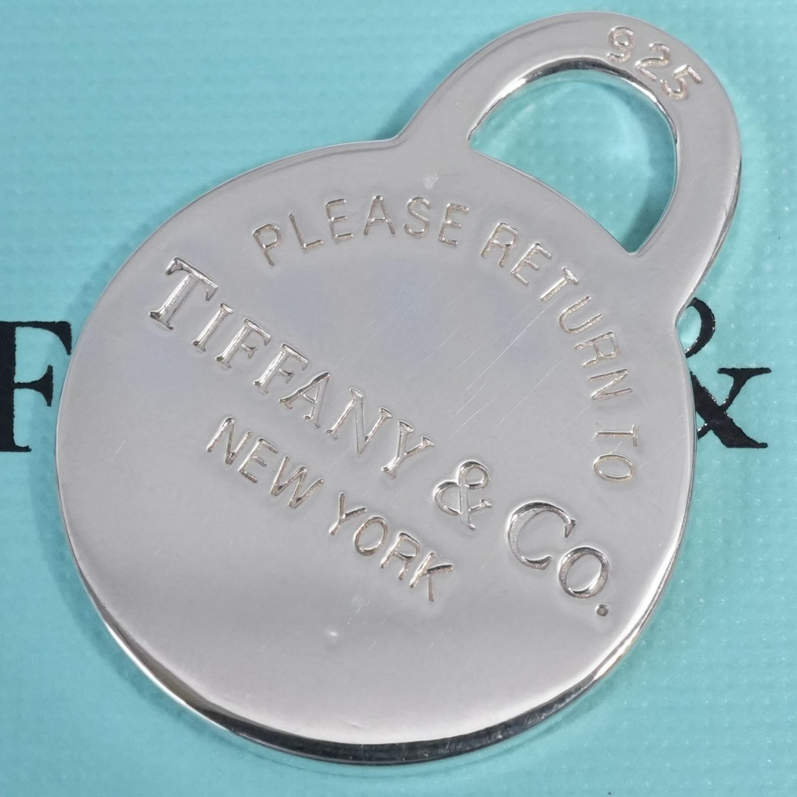 極美品 ティファニー リターントゥ ラウンドタグ ペンダントトップ25