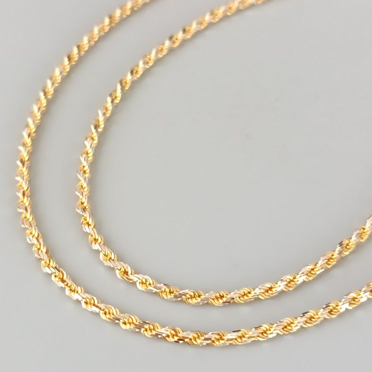 18金 K18 男女兼用 イタリー デザインネックレス 8.64g 44.5㎝ E248