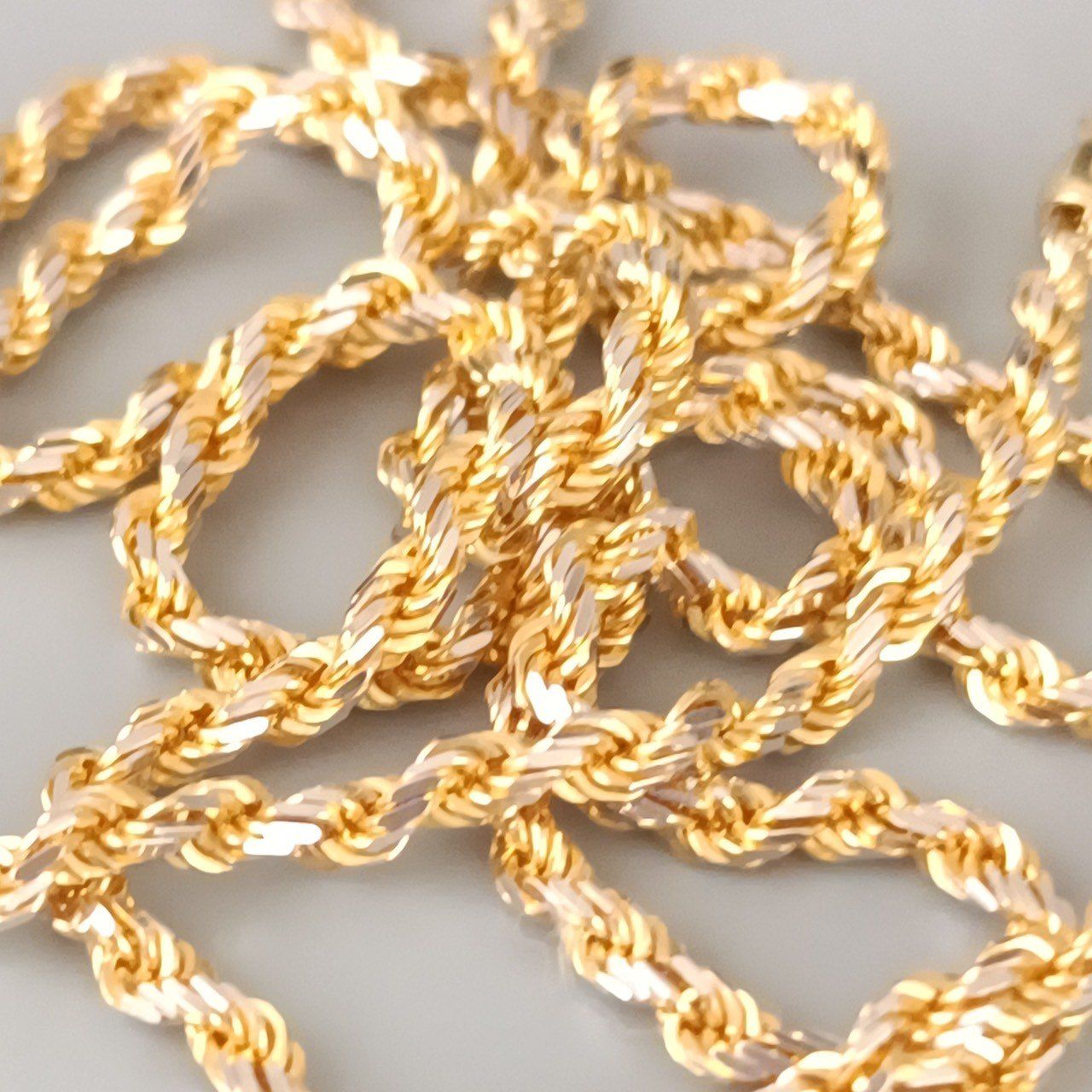 18金 K18 男女兼用 イタリー デザインネックレス 8.64g 44.5㎝ E248