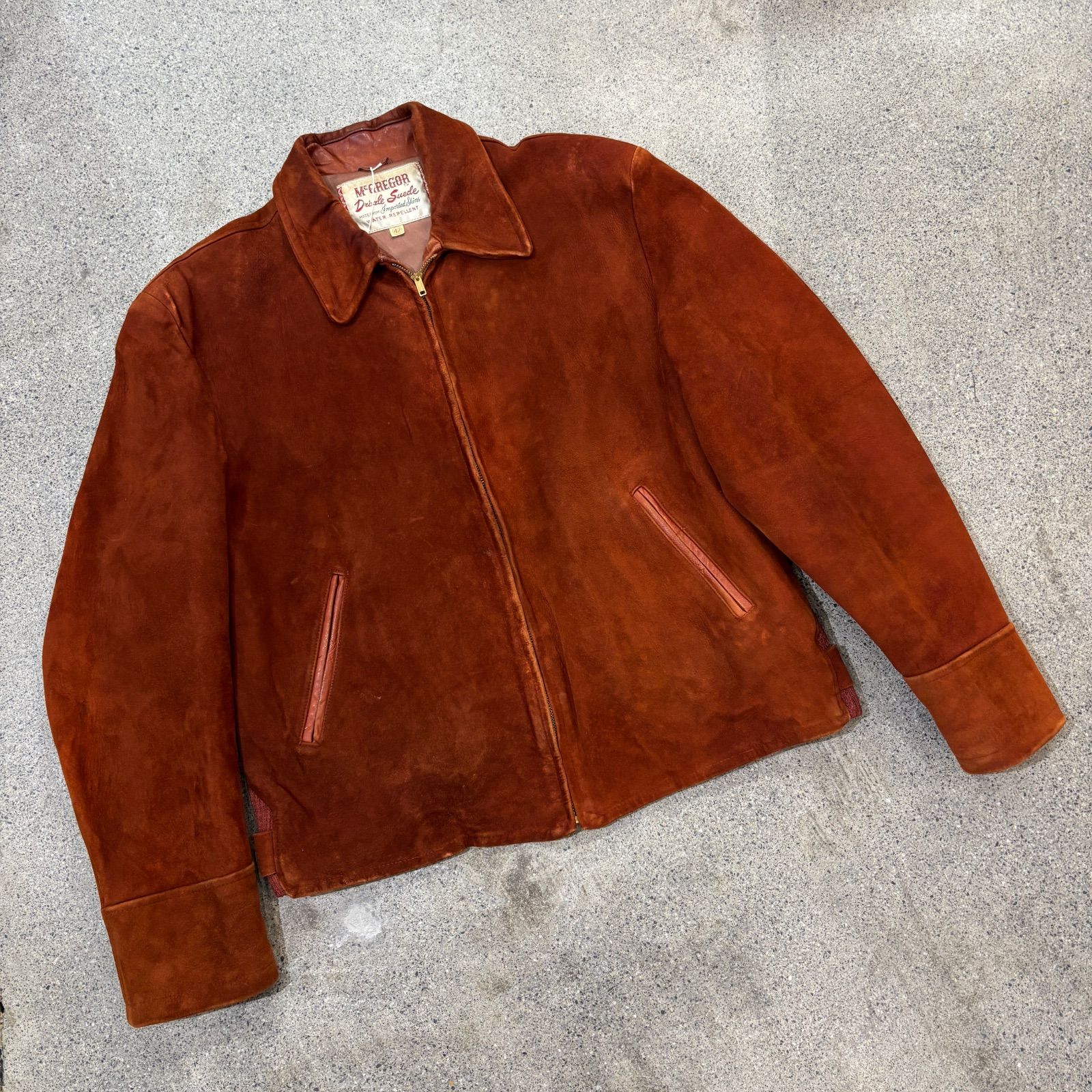 激レア　70s~80s suede leather sports jacket 70s〜80s suede leather sports jacket