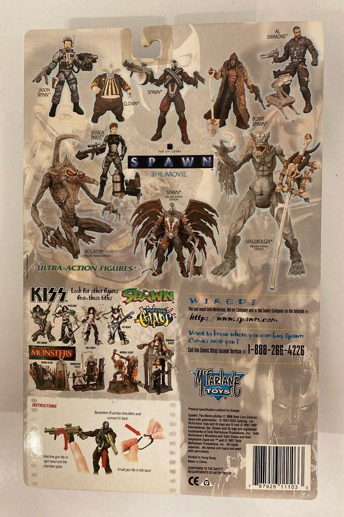 McFARLANE TOYS ULTRA ACTION FIGURES SPIKED SPAWN (頭部マスク無) 6