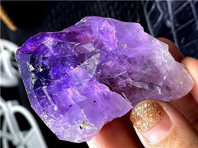 AAA級家庭円満◇天然アメジスト原石B89G3/21G23D - メルカリ