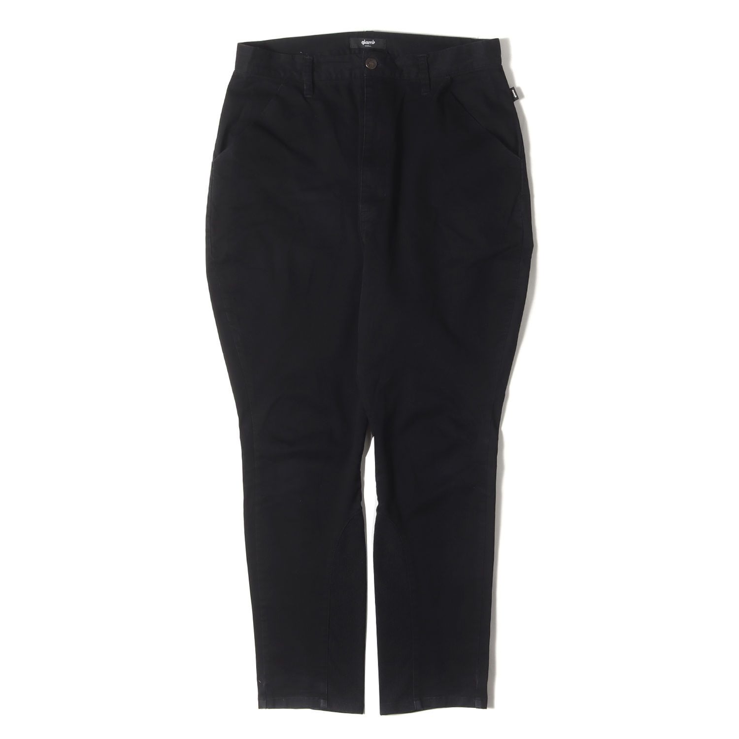 glamb グラム パンツ ブラック 黒 サイズ:S | ストレッチツイル