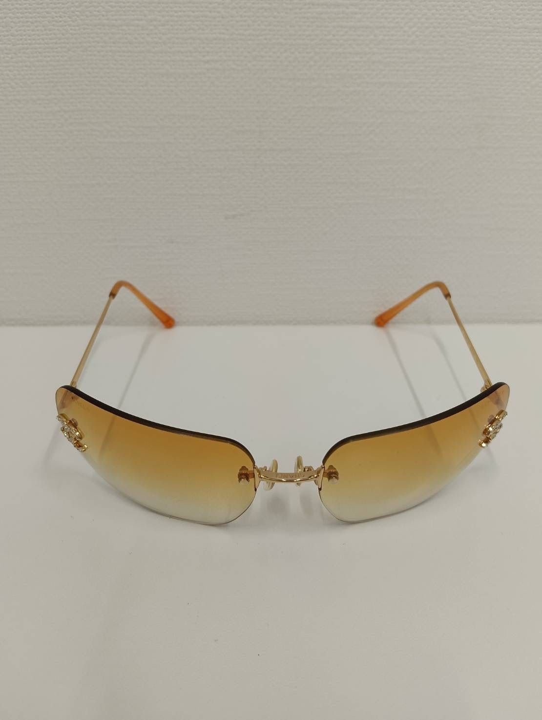 中古品】 CHANELシャネル リムレス サングラス 4017-D ココマーク