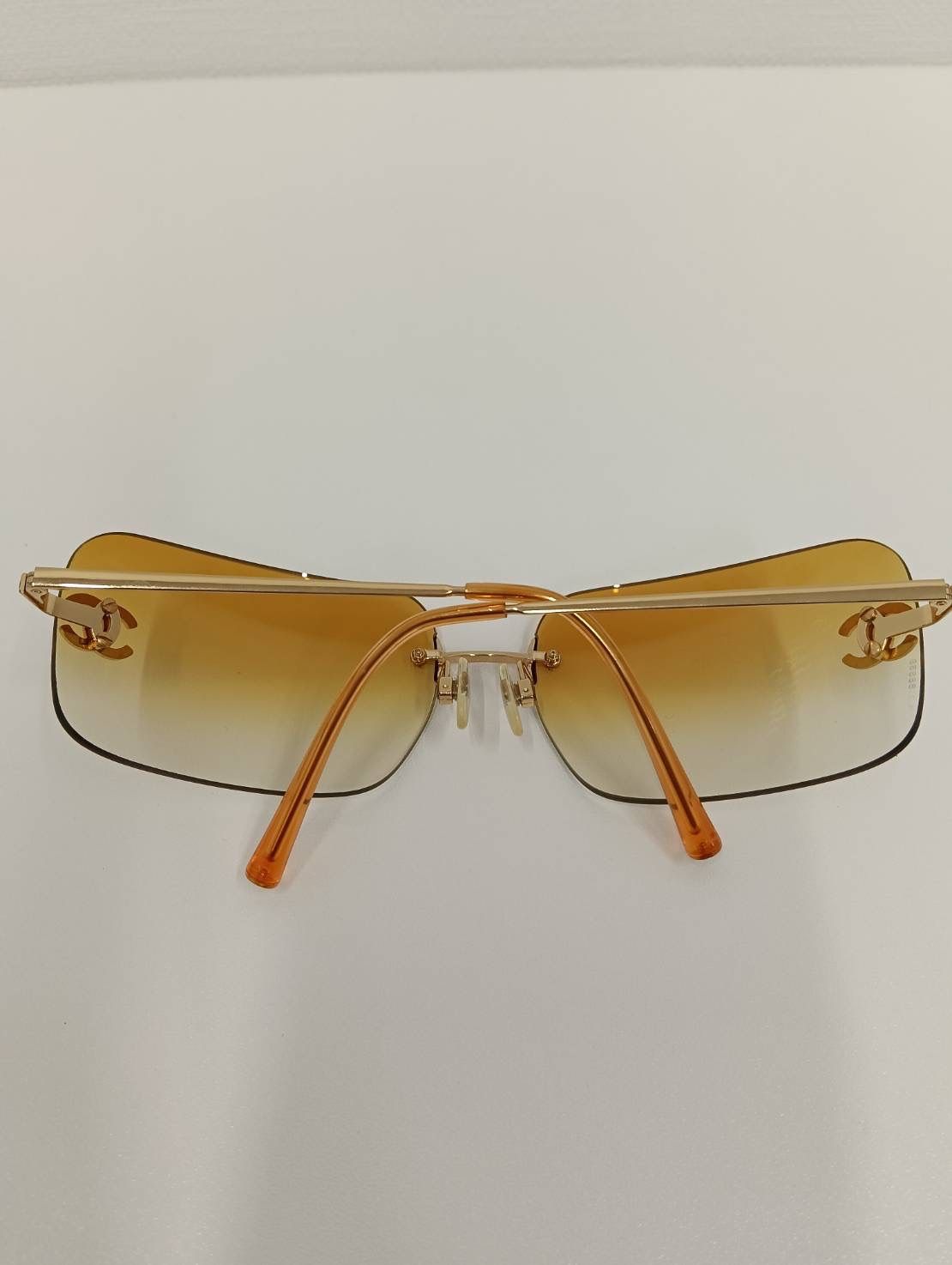 中古品】 CHANELシャネル リムレス サングラス 4017-D ココマーク