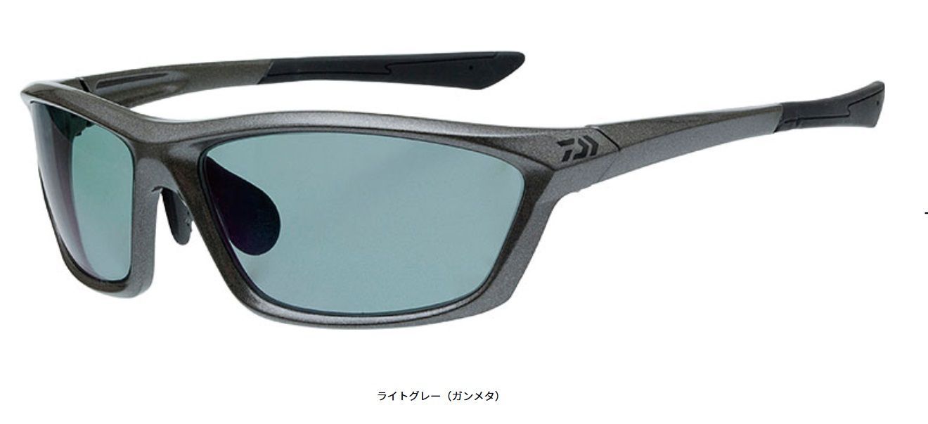 ダイワ　ポリカーボネイト　変色調光偏光グラス　DN-4216H　ガンメタ ダイワ◇ポリカーボネイト変色調光偏光グラス DN-4216H(ライトグレー