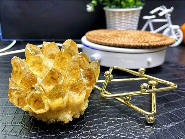 超綺麗☆パイナップル水晶クラスターB89D6/99D12D - メルカリ