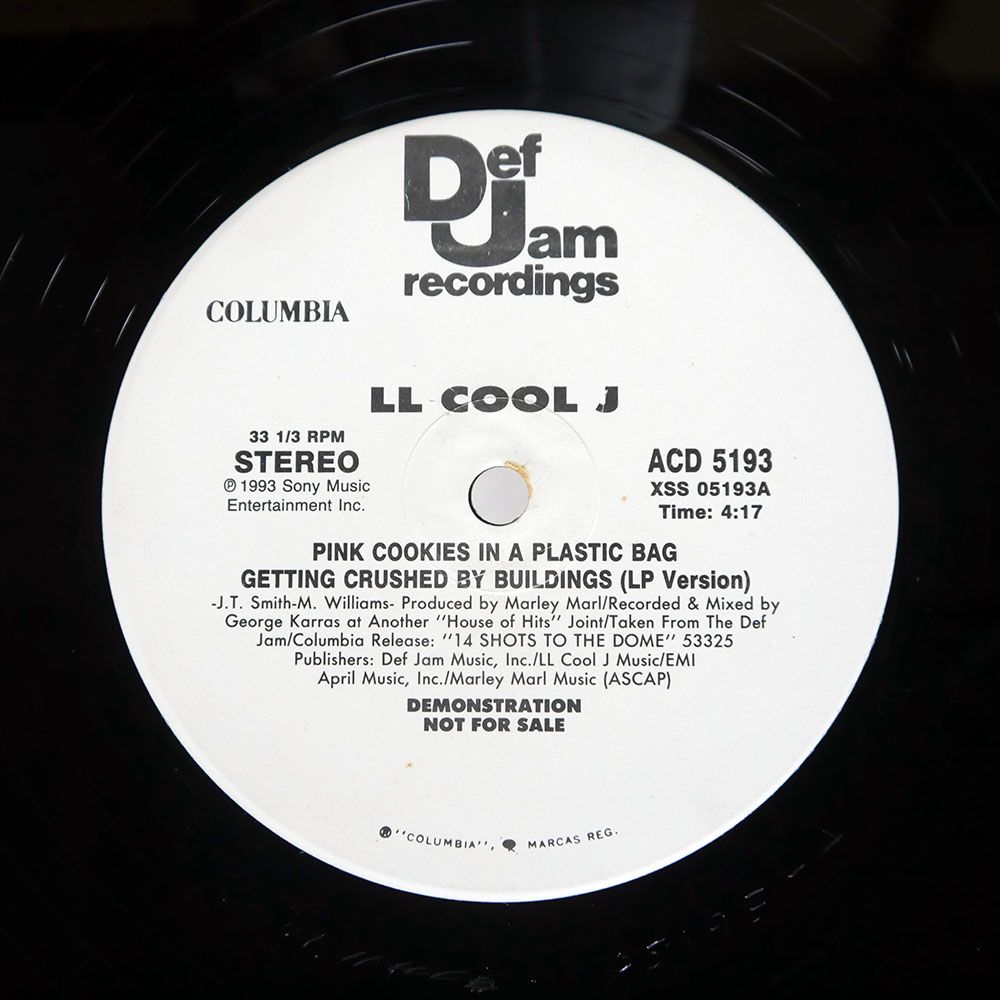 米 US盤 LL COOL J/PINK COOKIES IN A PLASTIC BAG GETTING CRUSHED BY