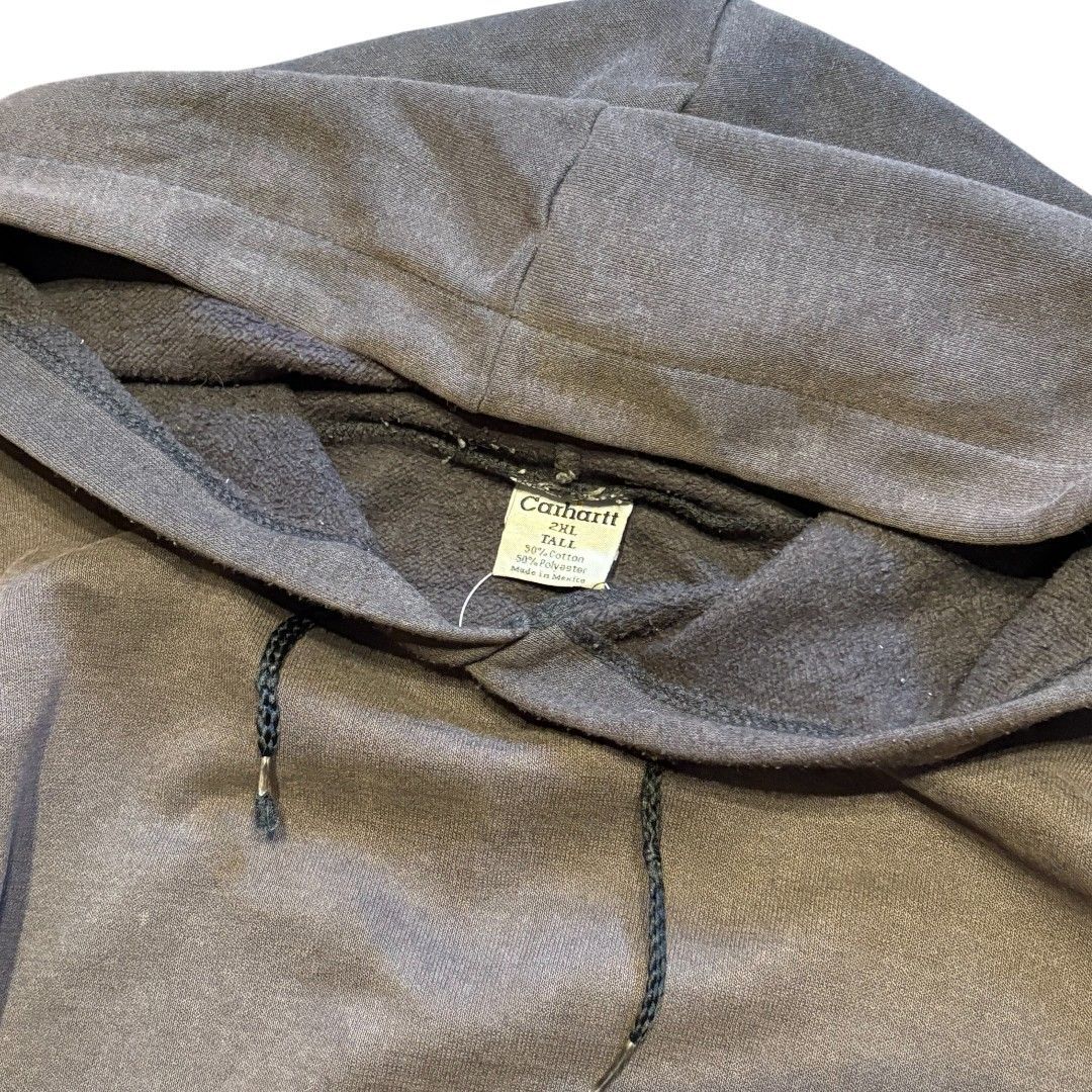 90s 00s Carhartt フーディ パーカー フェード サンフェード 襤褸