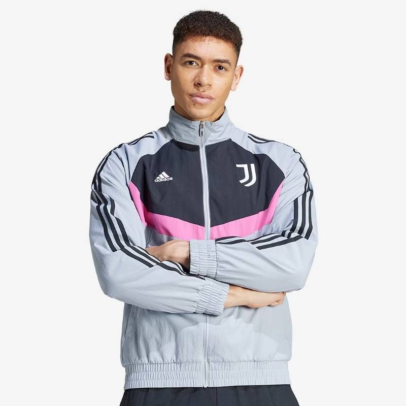 【送料無料・匿名配送】adidas アディダス ユヴェントス 23/24 ウーブン ジャケット 銀 黒 紫 新品 正規品