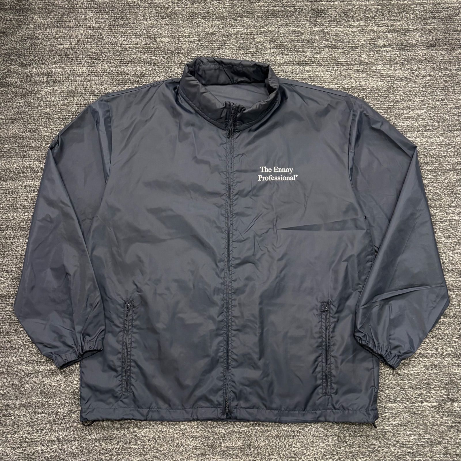 The Ennoy Professional PACKABLE NYLON JACKET NAVY L エンノイ